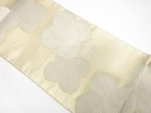 アンティーク　違い鷹の羽模様織り出し袋帯（材料）